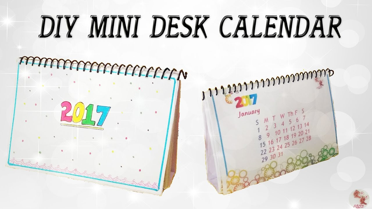 Best ideas about DIY Desk Calendar
. Save or Pin DIY Mini Calendar 2017 Desk Calendar Step by step Now.