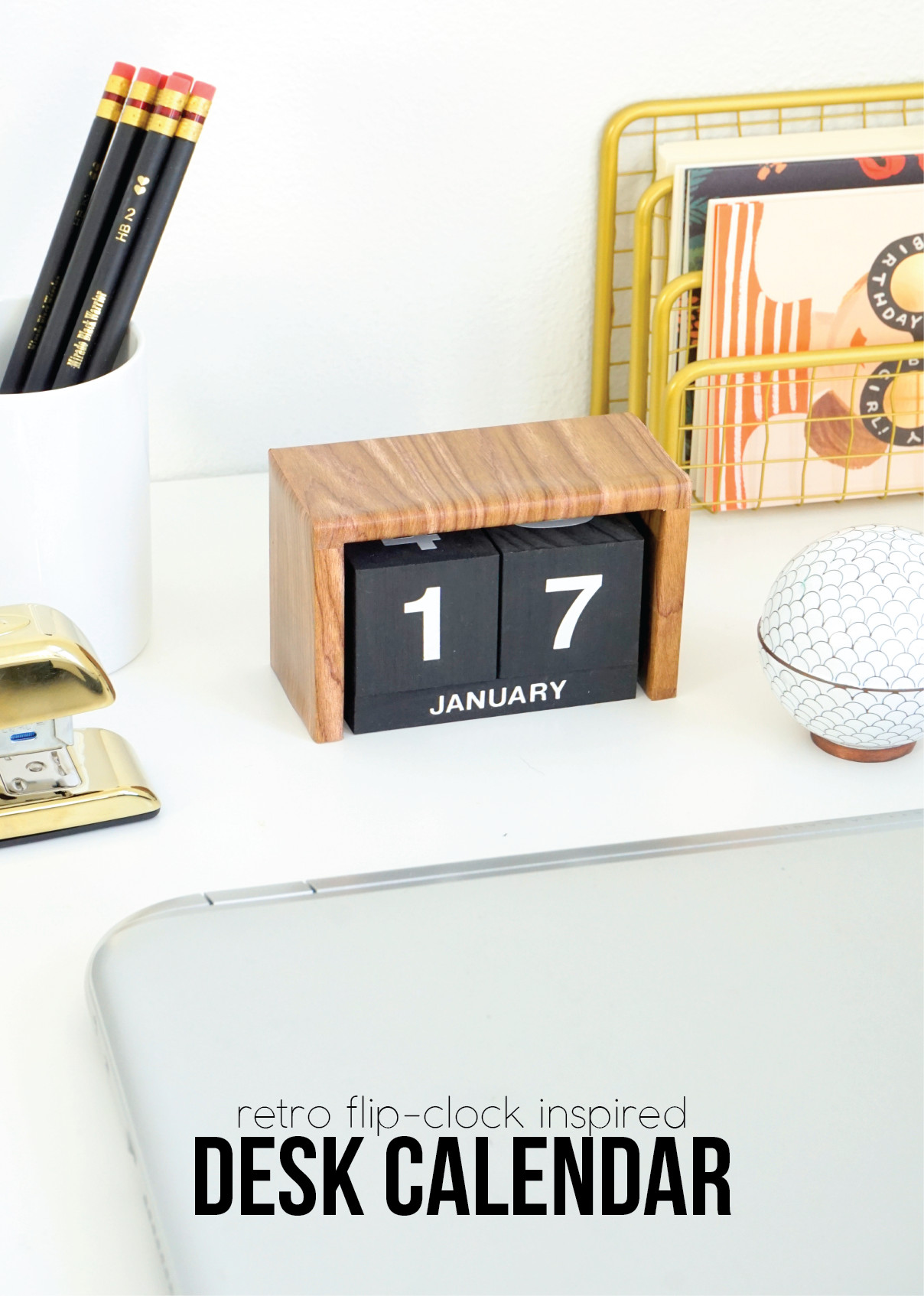 Best ideas about DIY Desk Calendar
. Save or Pin Flip Clock Inspired Desk Calendar Now.