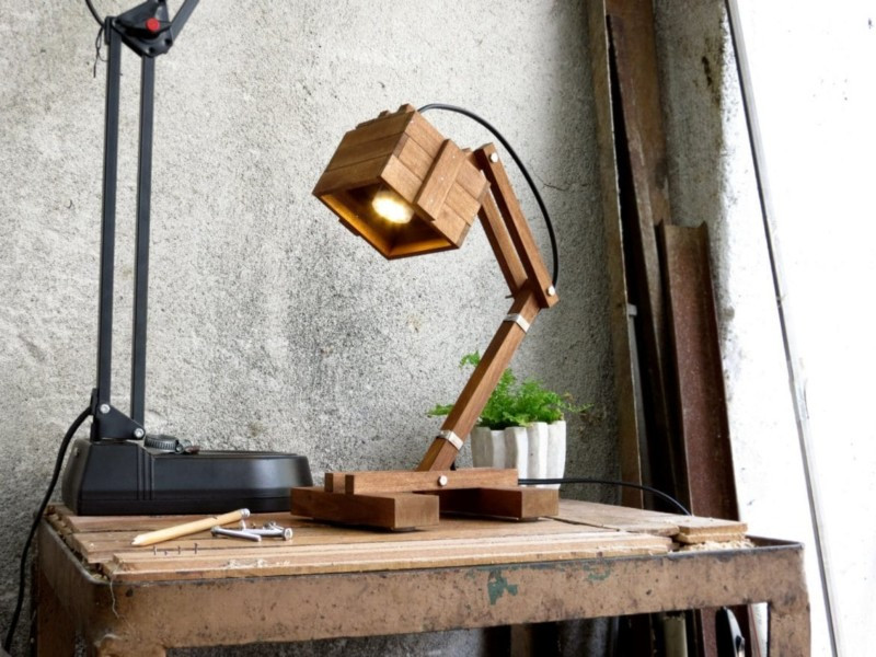 Best ideas about DIY Desk Lamps
. Save or Pin fice Wooden DIY LED Desk Lamp • iD Lights Now.