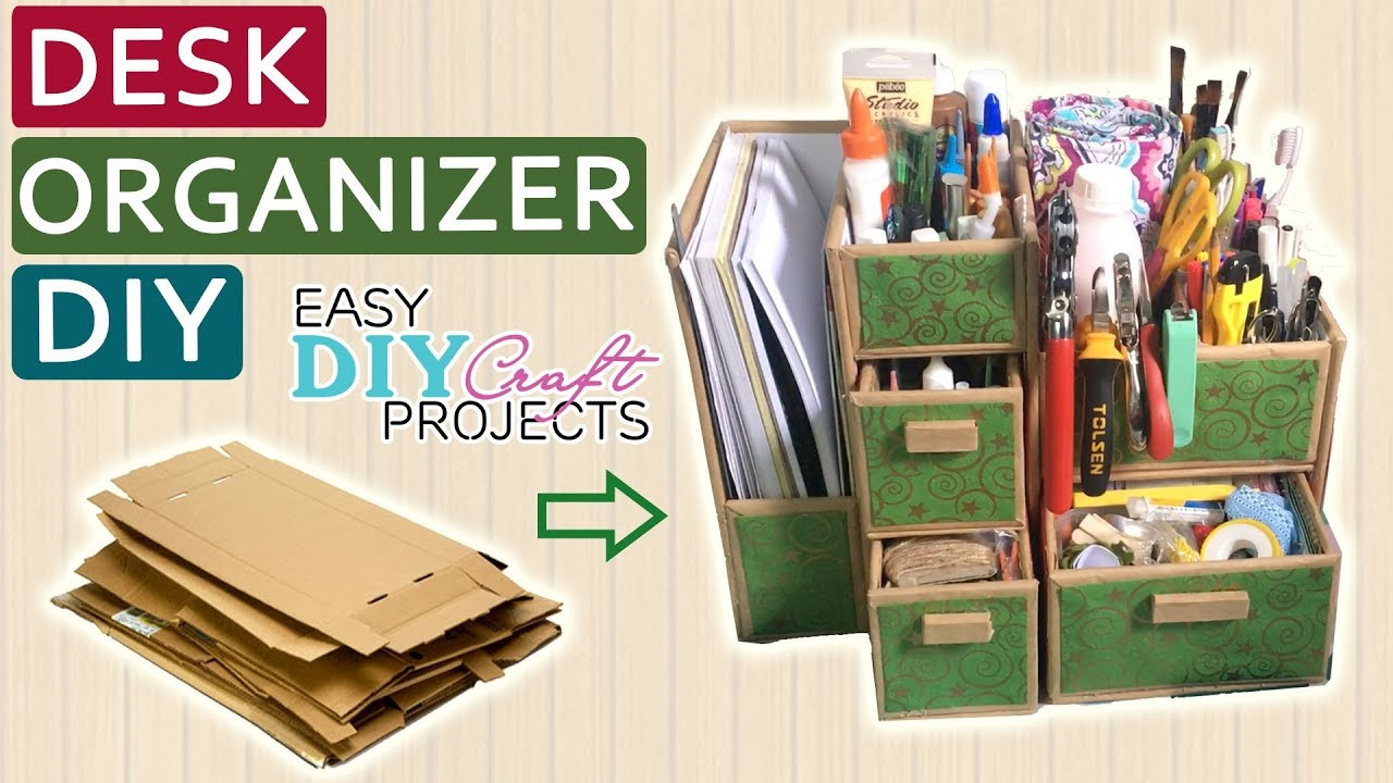 Best ideas about DIY Desk Organizer Cardboard
. Save or Pin DIY Cardboard Desk Organizer Now.