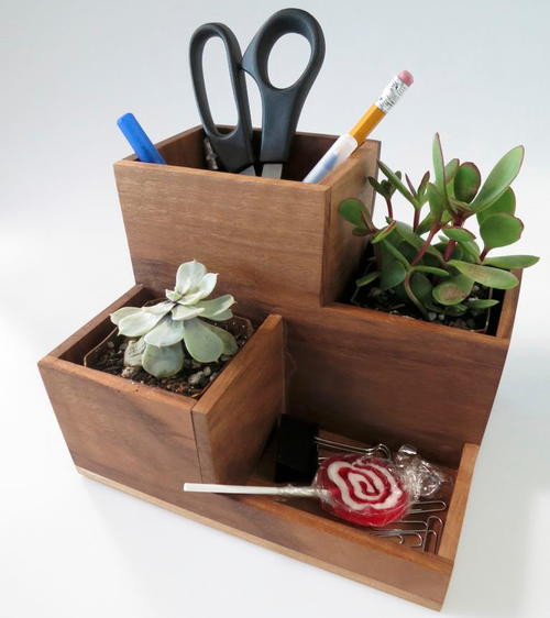 Best ideas about DIY Desk Organizers
. Save or Pin DIY Desk Organizer and Succulent Planter Now.