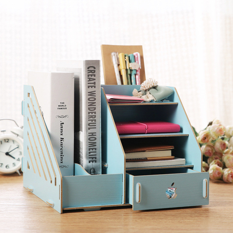 Best ideas about DIY Desk Storage
. Save or Pin Fashion Candy Color fice Desk Organizer Wood Cabinet DIY Now.