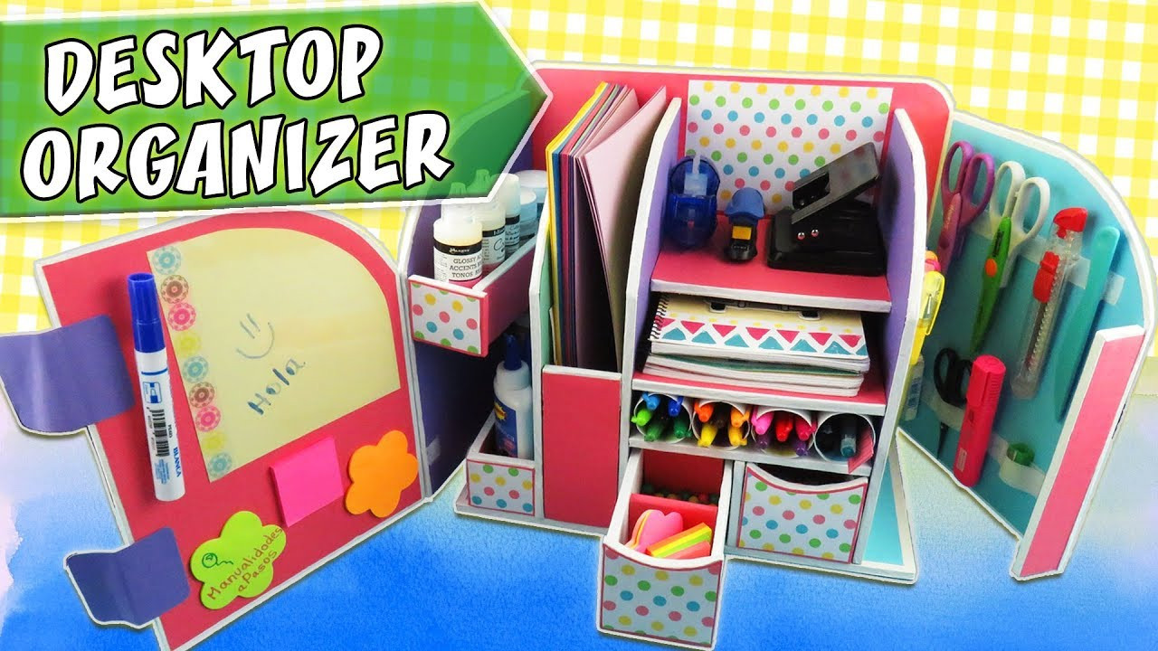 Best ideas about DIY Desktop Organizer
. Save or Pin DESKTOP ORGANIZER Cardboard Back to school Now.