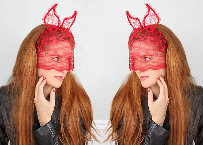 Best ideas about DIY Devil Horns
. Save or Pin DIY Halloween Devil Horns with Veil Gina Michele Now.