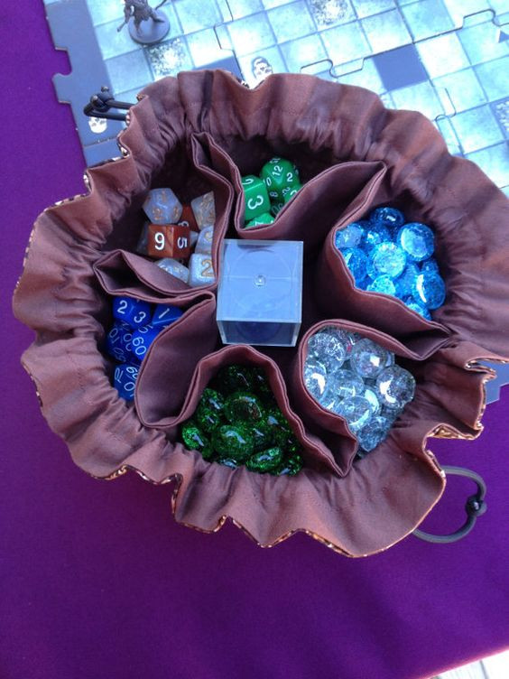 Best ideas about DIY Dice Bag
. Save or Pin The Druid Bag of Many Dice 6 Pocket Dice Bag Brown Now.