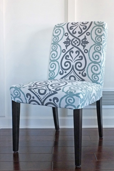 Best ideas about DIY Dining Chair Covers
. Save or Pin Picture DIY dining chair slipcover from a tablecloth Now.