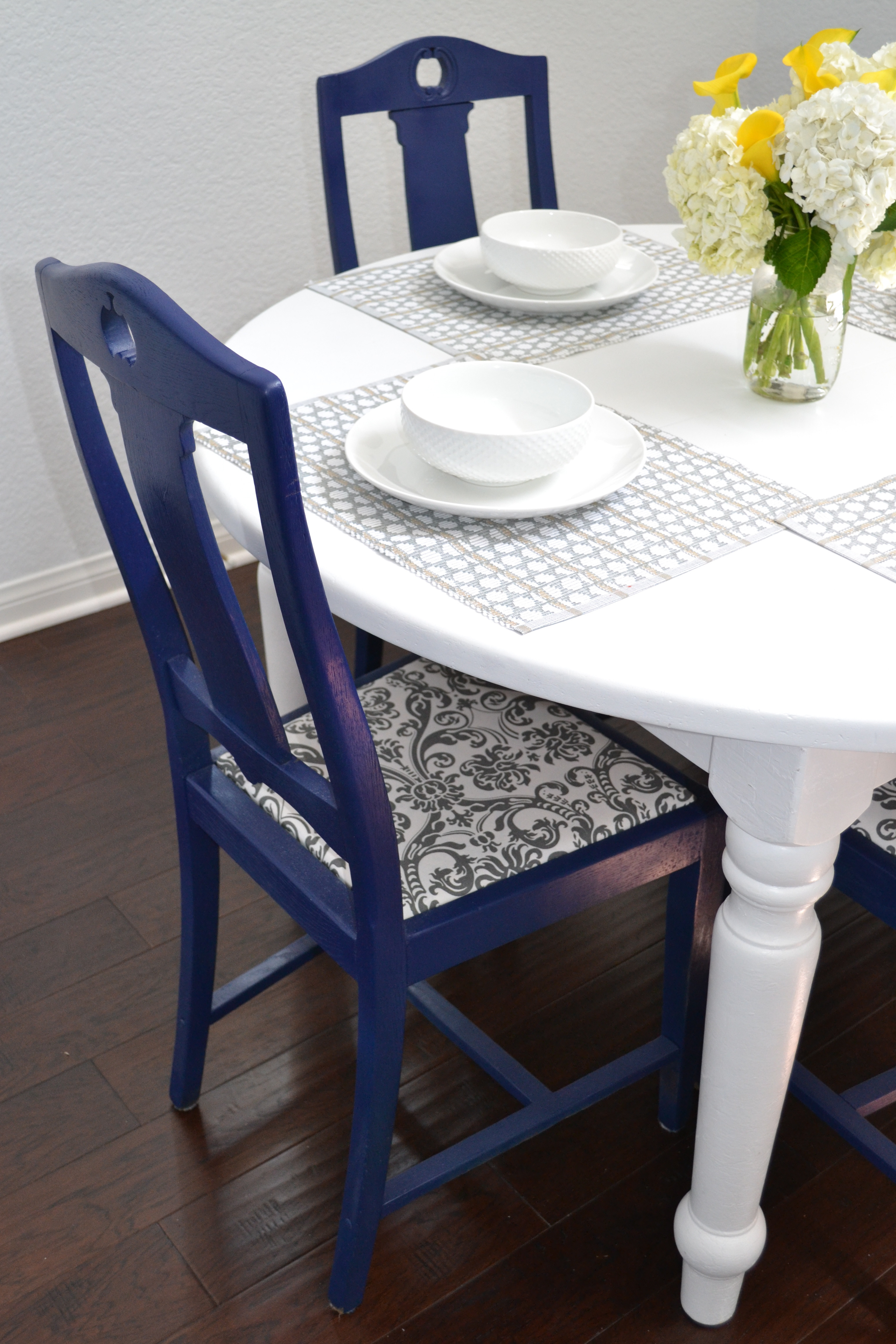 Best ideas about DIY Dining Chairs
. Save or Pin DIY Reupholstered Dining Chairs Little Bits of Now.