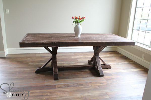 Best ideas about DIY Dining Room Table Plans
. Save or Pin Restoration Hardware Inspired Dining Table for $110 Now.
