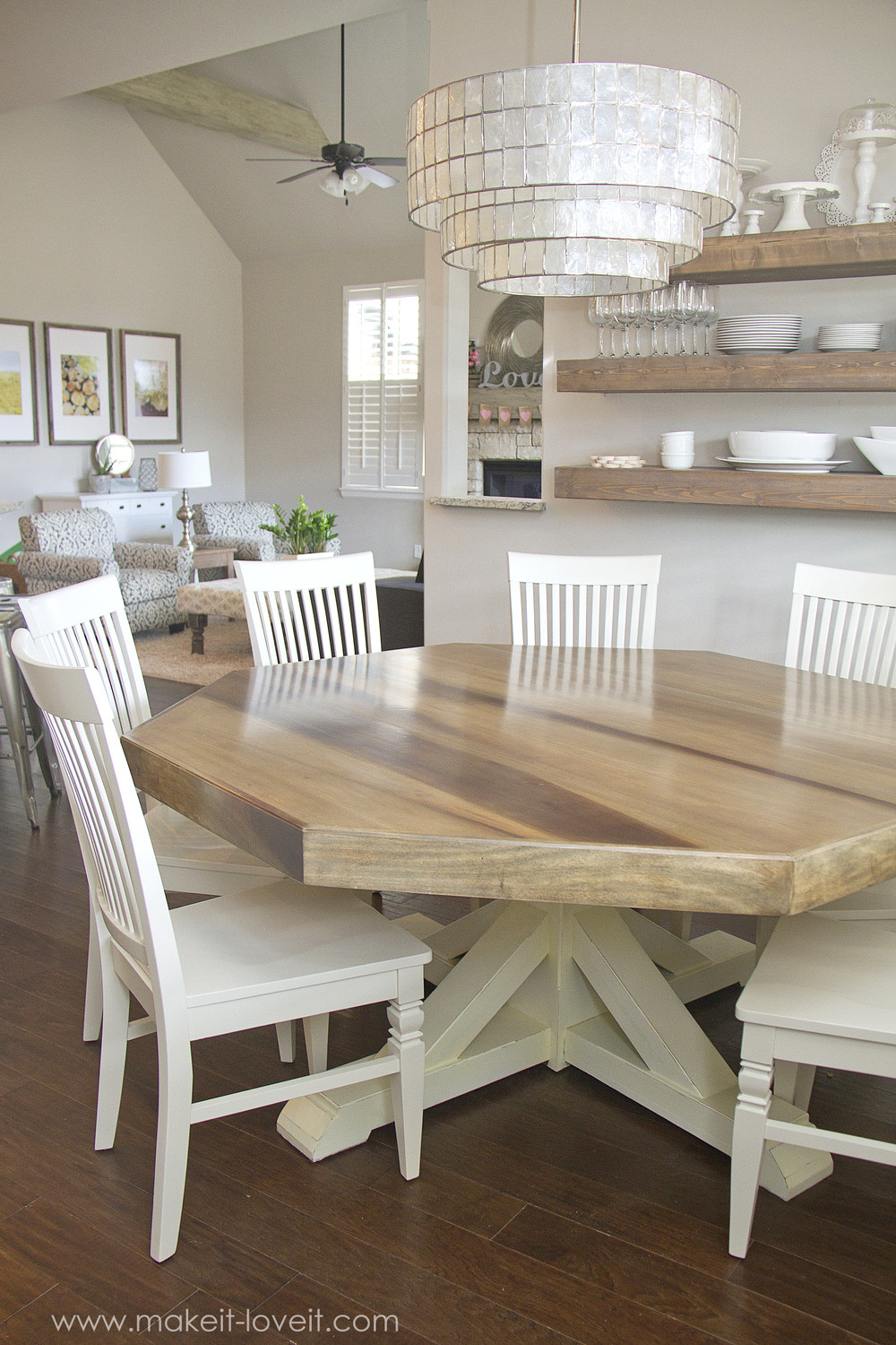 Best ideas about DIY Dining Room Tables
. Save or Pin DIY Octagon Dining Room Table with a farmhouse base Now.