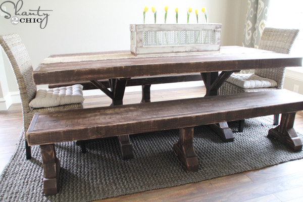 Best ideas about DIY Dining Table Bench
. Save or Pin DIY Benches for my Dining Table Shanty 2 Chic Now.