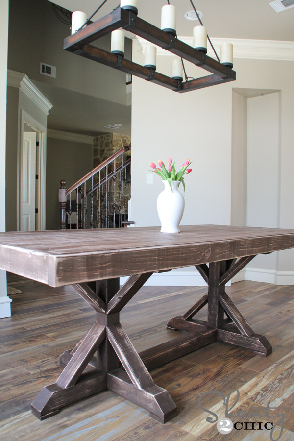 Best ideas about DIY Dining Table Plans
. Save or Pin Restoration Hardware Inspired Dining Table for $110 Now.