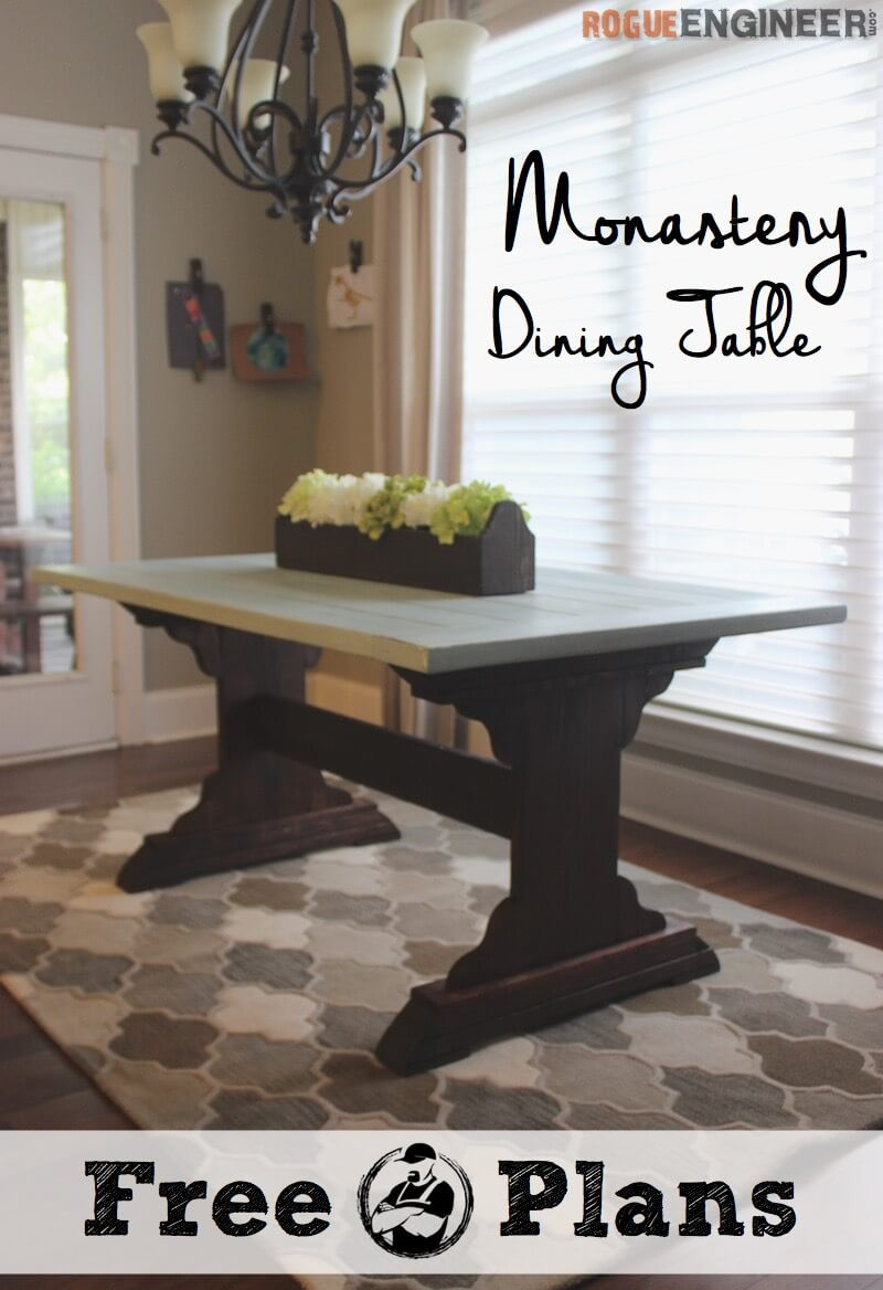 Best ideas about DIY Dining Table Plans
. Save or Pin Monastery Dining Table Free DIY Plans  Rogue Engineer Now.