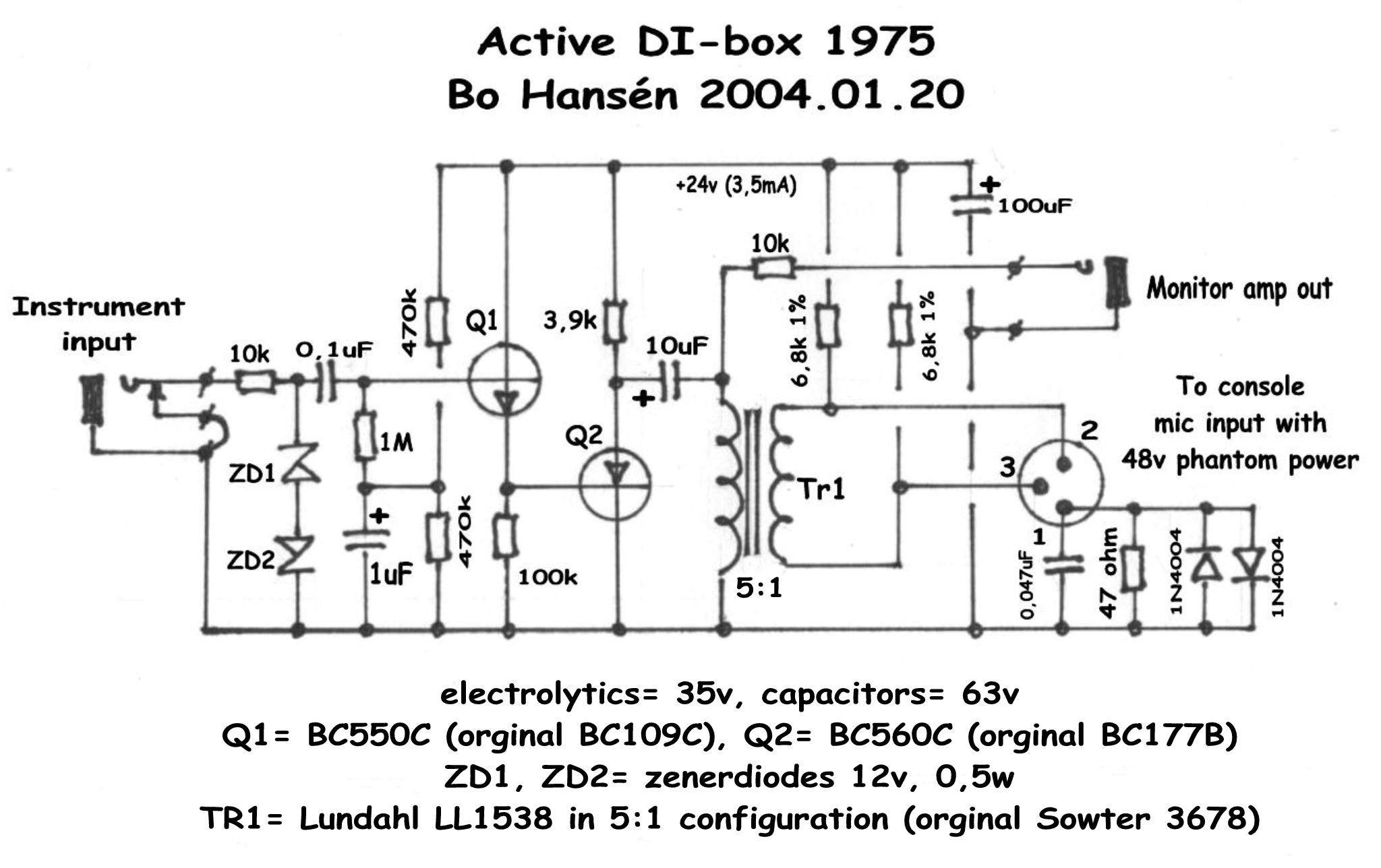 Best ideas about DIY Direct Box
. Save or Pin Bo Hansen DI layout Now.