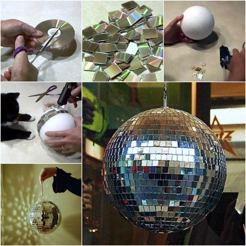 Best ideas about DIY Disco Ball
. Save or Pin How to Make DIY Disco Ball With Old CDs Now.