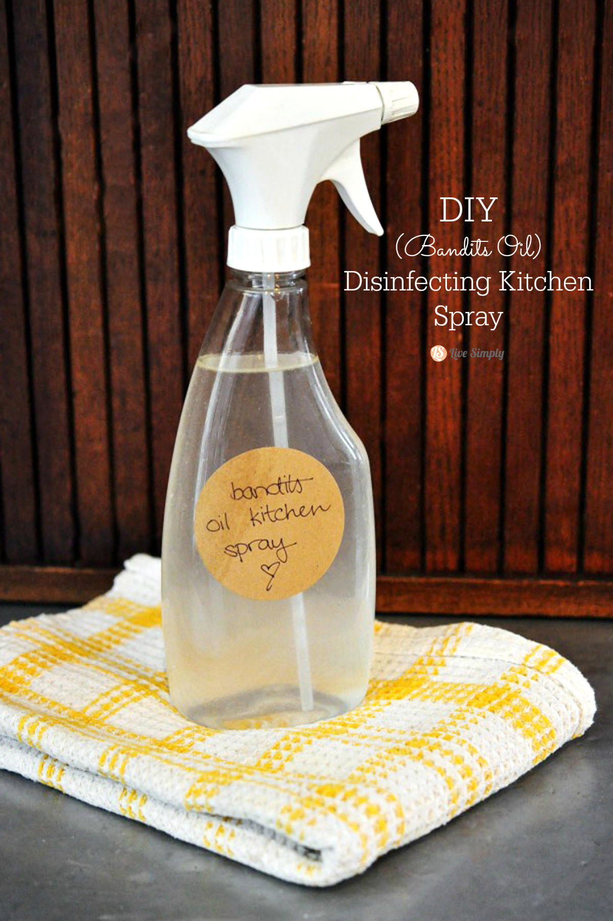 Best ideas about DIY Disinfectant Spray
. Save or Pin DIY Bandits Oil Disinfecting Kitchen Spray Live Simply Now.