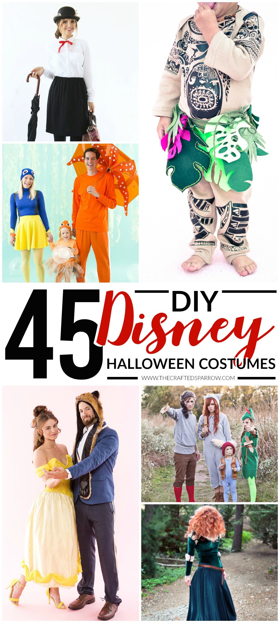 Best ideas about DIY Disney Character Costumes
. Save or Pin 45 DIY Disney Themed Halloween Costumes Now.