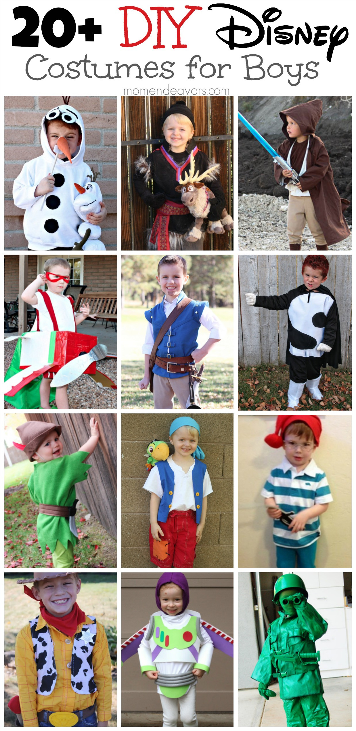 Best ideas about DIY Disney Character Costumes
. Save or Pin DIY Disney Costumes for Boys Now.