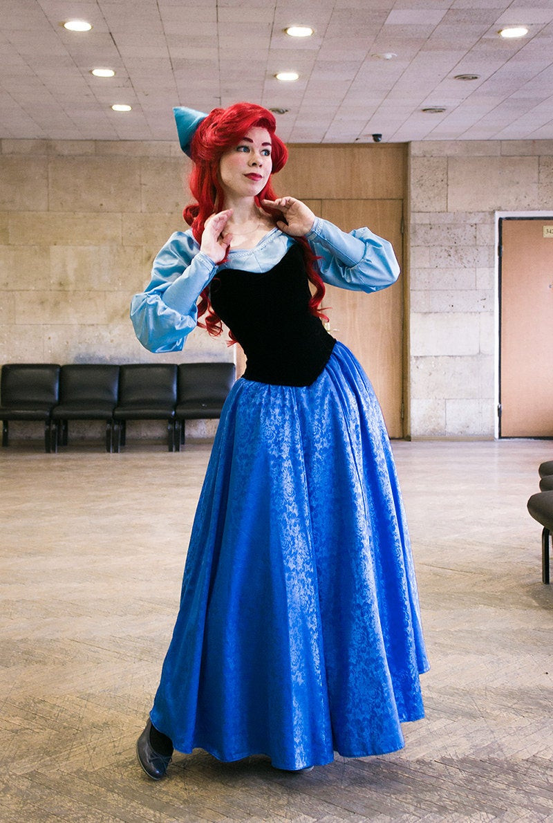 Best ideas about DIY Disney Princess Costumes
. Save or Pin Ariel blue dress Cosplay Disney Princess Halloween costume for Now.