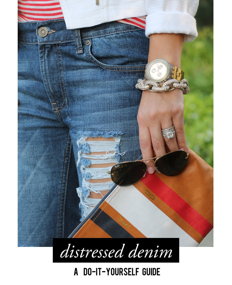 Best ideas about DIY Distressed Jeans
. Save or Pin DIY Distressed Boyfriend Jeans Now.