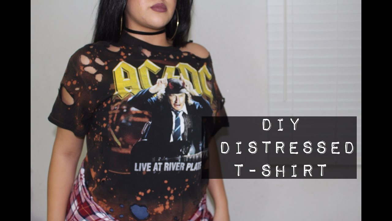 Best ideas about DIY Distressed T Shirt
. Save or Pin DIY DISTRESSED & BLEACHED T SHIRT Now.