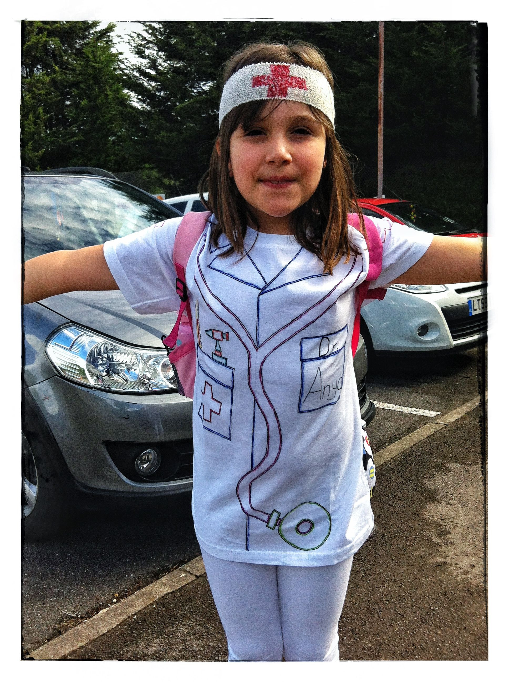 Best ideas about DIY Doctor Costume
. Save or Pin A quick Doctor costume was needed out came a new t shirt Now.