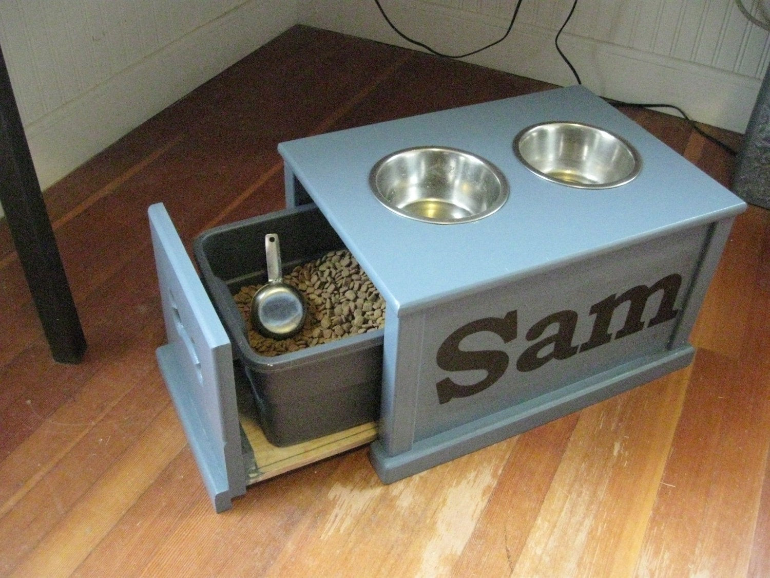 Best ideas about DIY Dog Feeding Station
. Save or Pin Personalized dog feeding station by SamsWorkShop on Etsy Now.