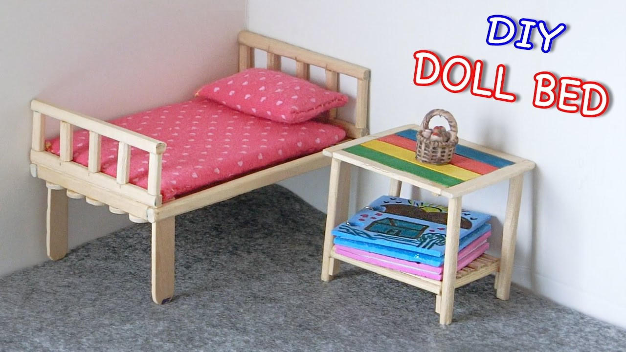 Best ideas about DIY Doll Bed
. Save or Pin DIY Miniature Doll Bed from Chopsticks Creative Crafts Now.