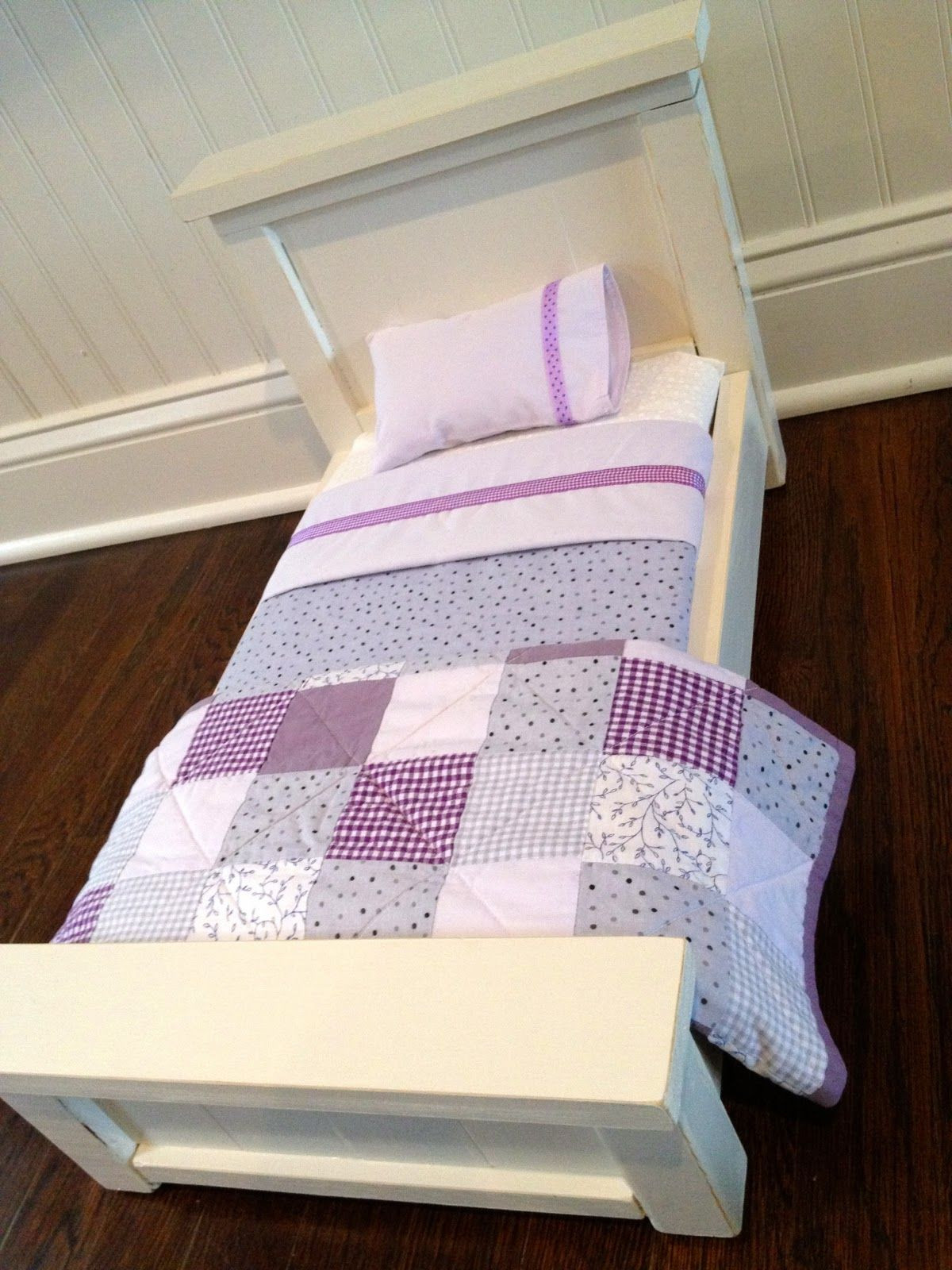 Best ideas about DIY Doll Beds
. Save or Pin DIY instructions for bed & quilt Now.