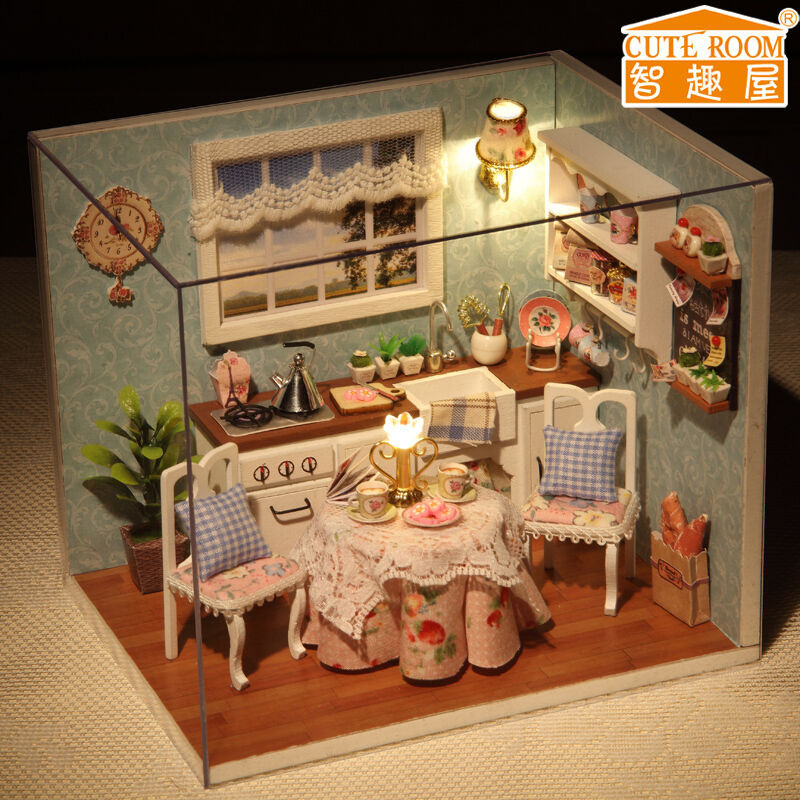Best ideas about DIY Doll Houses
. Save or Pin New Dollhouse Miniature DIY Kit with Cover and LED Wood Now.