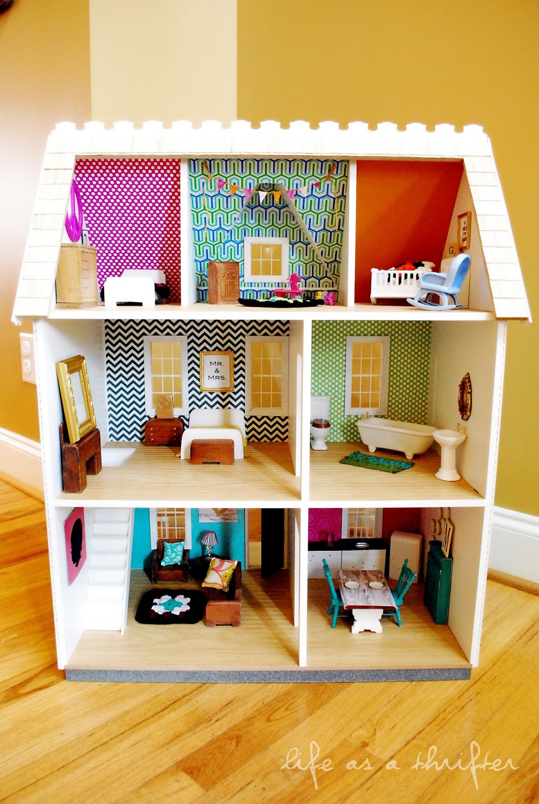 Best ideas about DIY Doll Houses
. Save or Pin Life as a Thrifter Dollhouse Details DIY Wall Art Now.