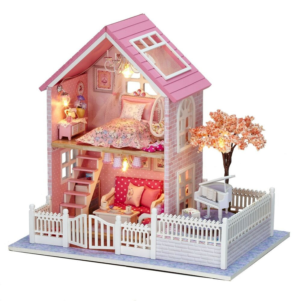 Best ideas about DIY Doll Houses
. Save or Pin New Dollhouse Miniature DIY Kit Dolls House With Furniture Now.