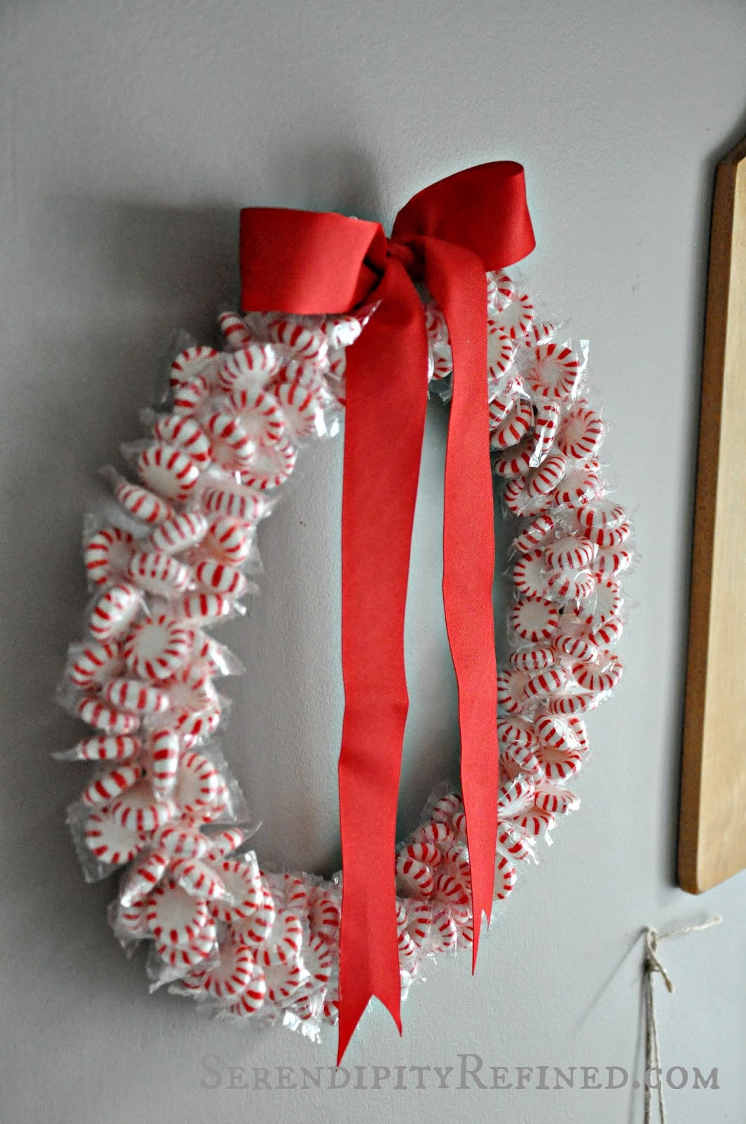 Best ideas about DIY Dollar Tree Crafts
. Save or Pin Serendipity Refined Blog DIY Holiday Peppermint Wreath Now.