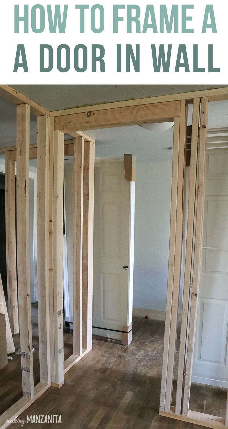 Best ideas about DIY Door Frame
. Save or Pin How To Build A Wall Part 2 Framing A Door Making Now.