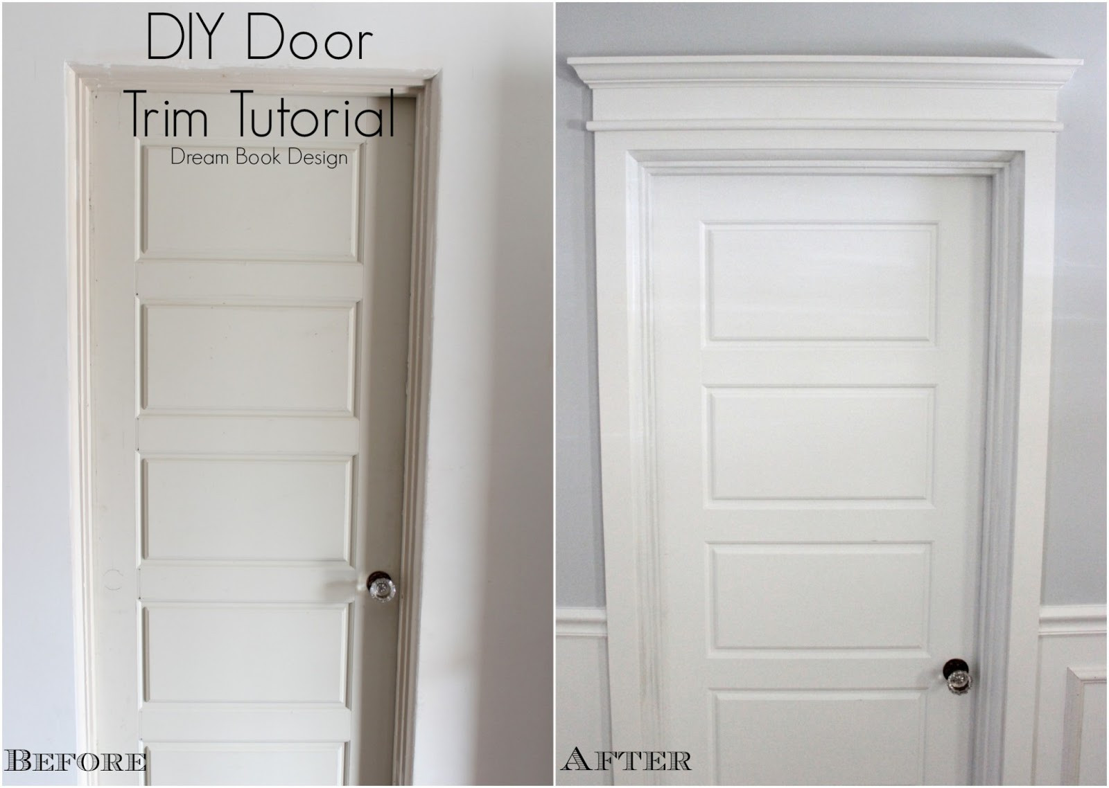 Best ideas about DIY Door Frame
. Save or Pin DIY Door Trim Tutorial Dream Book Design Now.
