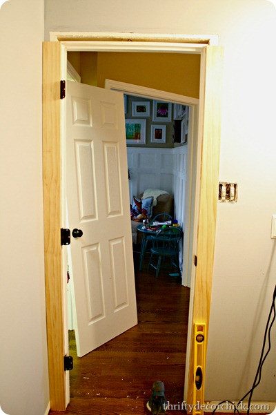 Best ideas about DIY Door Frame
. Save or Pin DIY craftsman door trim from Thrifty Decor Chick Now.