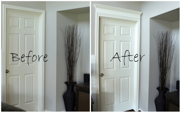 Best ideas about DIY Door Frame
. Save or Pin How To Install Fancy But Very Simple Door Casings And Trim Now.