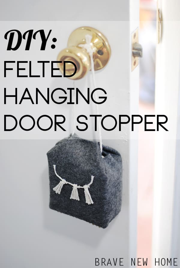 Best ideas about DIY Door Stoppers
. Save or Pin DIY Door Stop Using Felt diycandy Now.