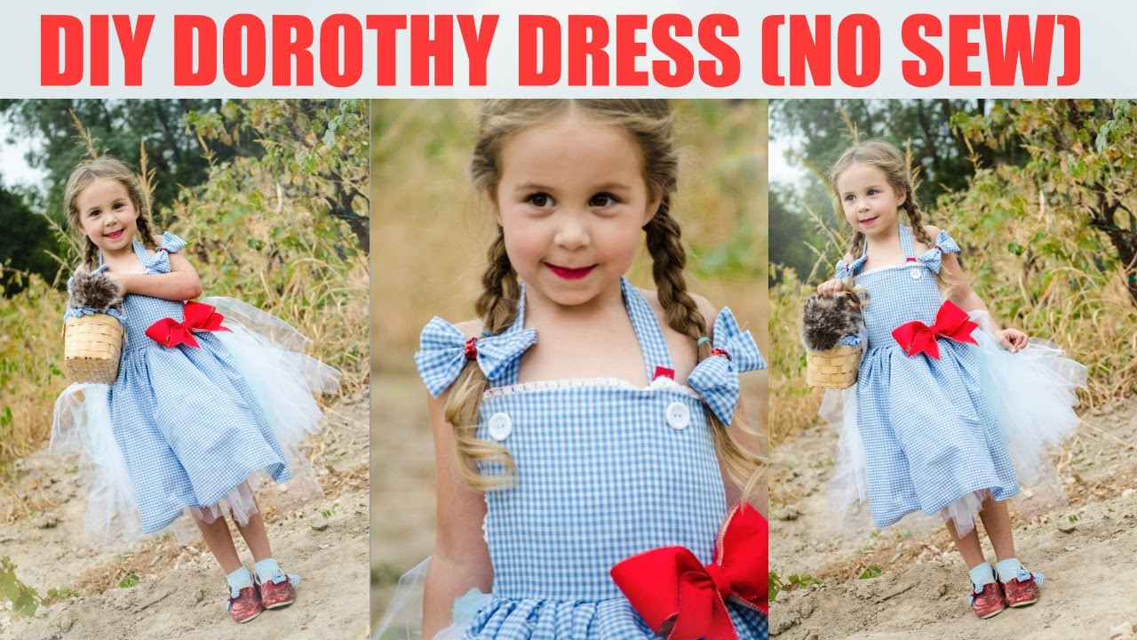 Best ideas about DIY Dorothy Costume No Sew
. Save or Pin DIY No Sew Dorothy Dress Wizard of Oz Now.