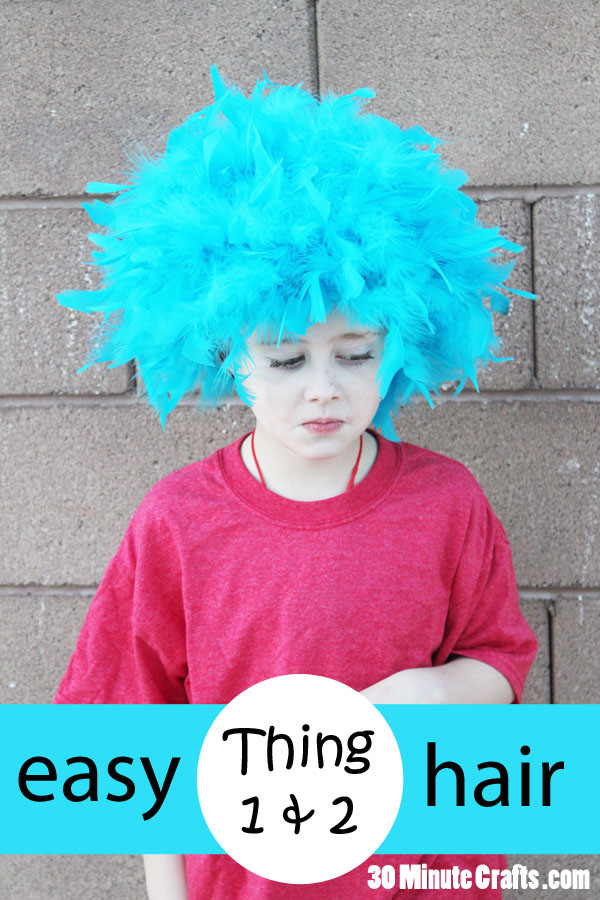 Best ideas about DIY Dr Seuss Character Costumes
. Save or Pin Simple DIY Thing 1 and Thing 2 Hair 30 Minute Crafts Now.