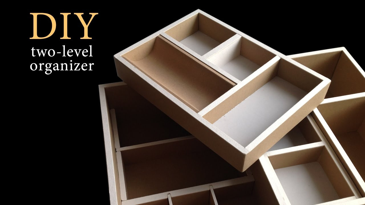 Best ideas about DIY Drawer Organizer Cardboard
. Save or Pin DIY How to make a Two level cardboard drawer organizer HD Now.