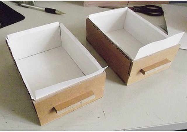 Best ideas about DIY Drawer Organizer Cardboard
. Save or Pin DIY Cardboard Desktop Organizer with Drawers Now.