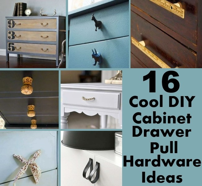 Best ideas about DIY Drawer Pull
. Save or Pin 16 Cool DIY Cabinet Drawer Pull Hardware Ideas Now.