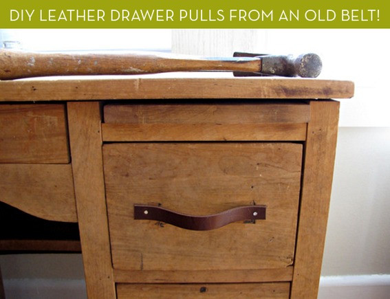 Best ideas about DIY Drawer Pull
. Save or Pin How To Turn an Old Leather Belt into DIY Drawer Pulls Now.