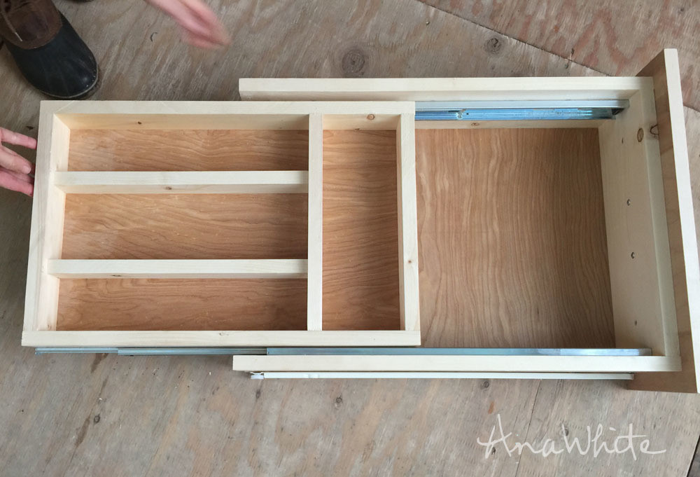 Best ideas about DIY Drawer Slides
. Save or Pin Kitchen Drawer Organizer Adding a Double Drawer to Now.