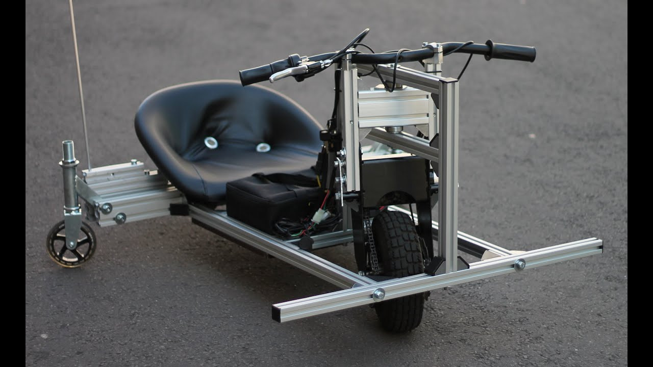 Best ideas about DIY Drift Trike
. Save or Pin Electric Drift Trike 1000W DIY alu frame Now.