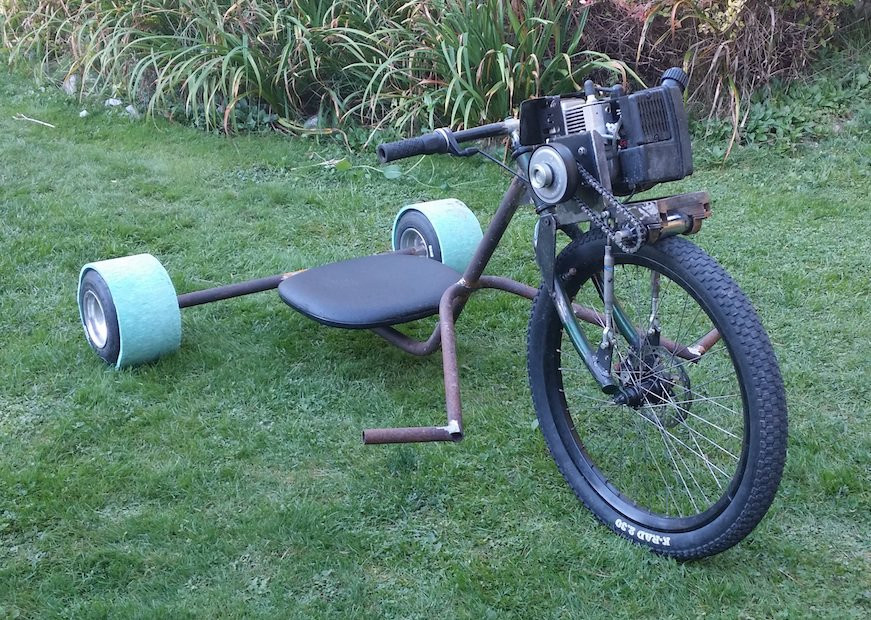 Best ideas about DIY Drift Trike
. Save or Pin Allan s Motorized Rat Rod Drift Trike Now.