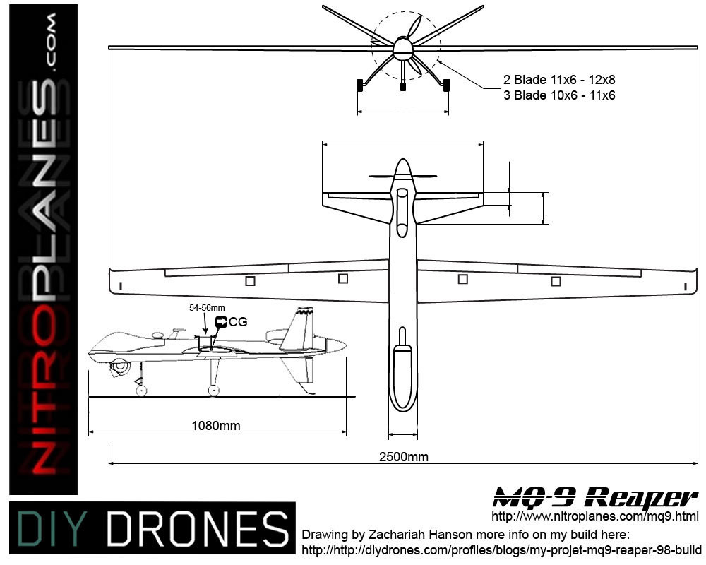 Best ideas about DIY Drones Plans
. Save or Pin My PROJET MQ 9 Reaper 98" Build DIY Drones Now.