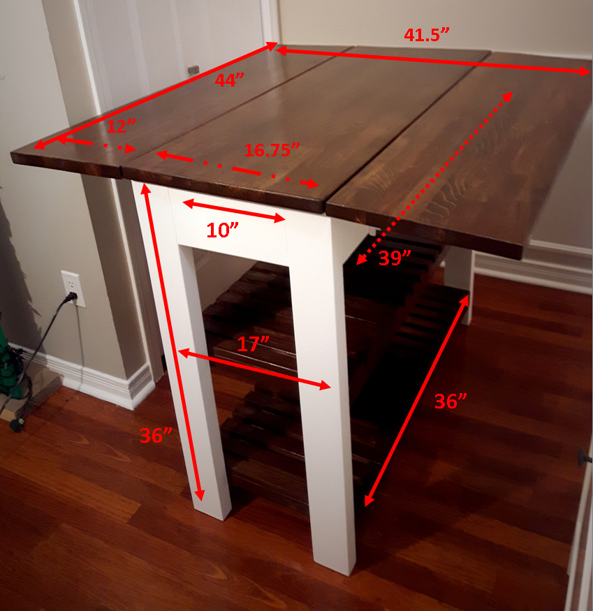 Best ideas about DIY Drop Leaf Table
. Save or Pin DIY Drop Leaf Kitchen Island Cart Bachelor on a Bud Now.