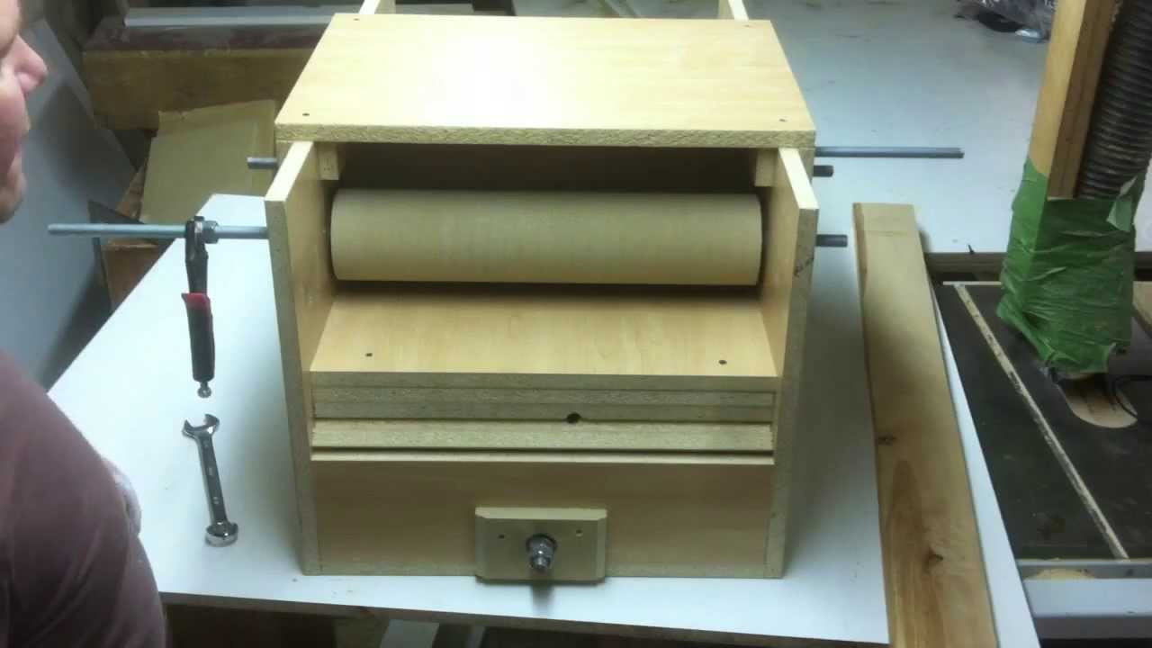 Best ideas about DIY Drum Sander
. Save or Pin Cheap "HomeMade Drum Sander" With feeder Almost done Now.