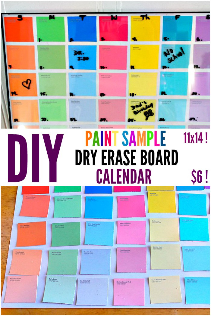 Best ideas about DIY Dry Erase Calendar
. Save or Pin DIY Paint Sample Dry Erase Calendar Now.
